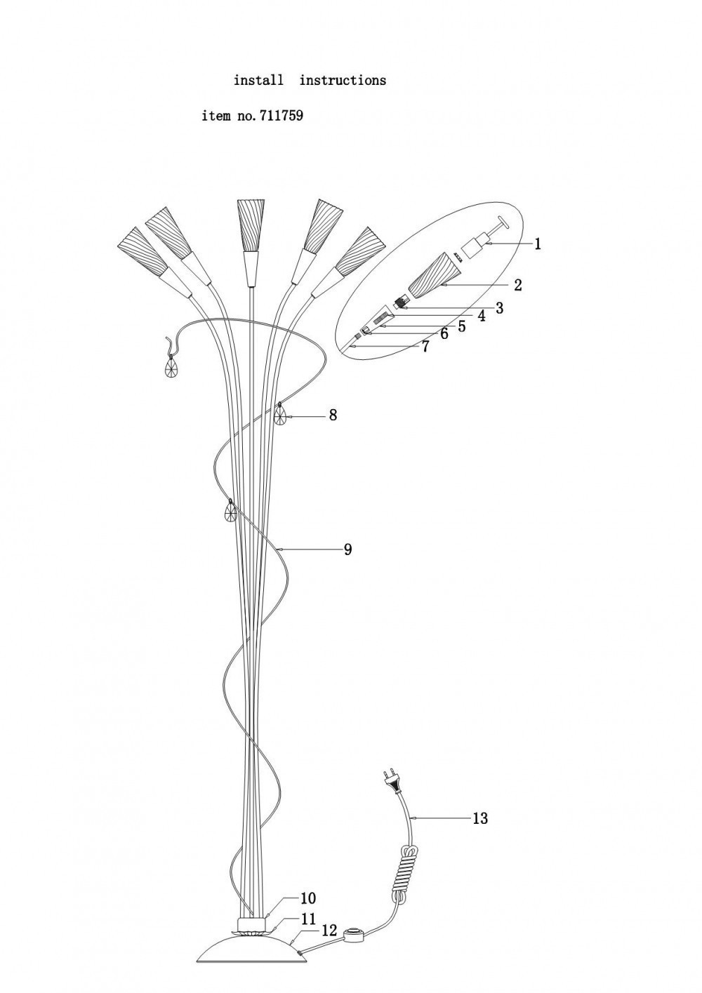 Lightstar *** (SL1105/5) Торшер AEREO 5х25W G9 Silver foil (в комплекте) Lightstar *** (SL1105/5) Торшер AEREO 5х25W G9 Silver foil (в комплекте)