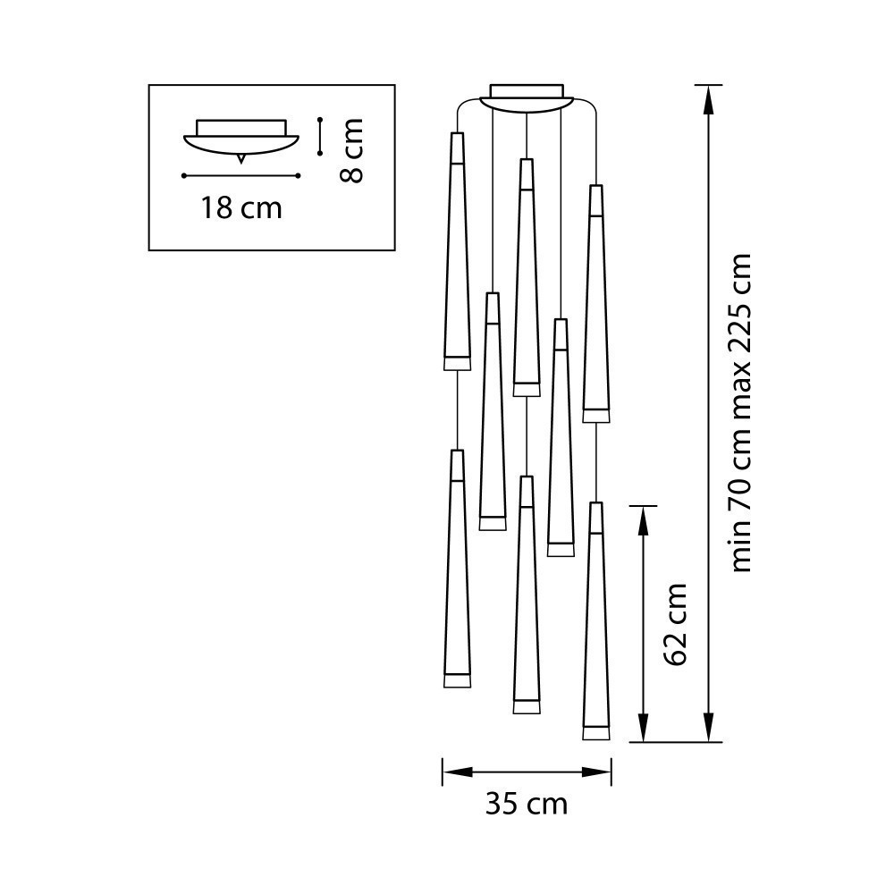 Lightstar (MD1220A-8W) Подвес PUNTO 8х25W G9 chrome (в комплекте) Lightstar (MD1220A-8W) Подвес PUNTO 8х25W G9 chrome (в комплекте)